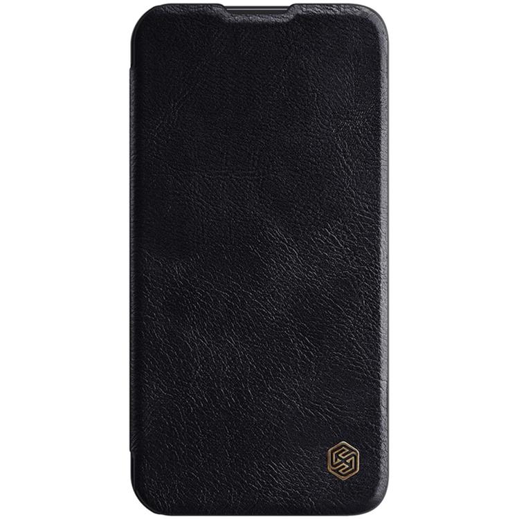 Nillkin - Nillkin iPhone 14 Plånboksfodral Qin Pro Läder - Svart
