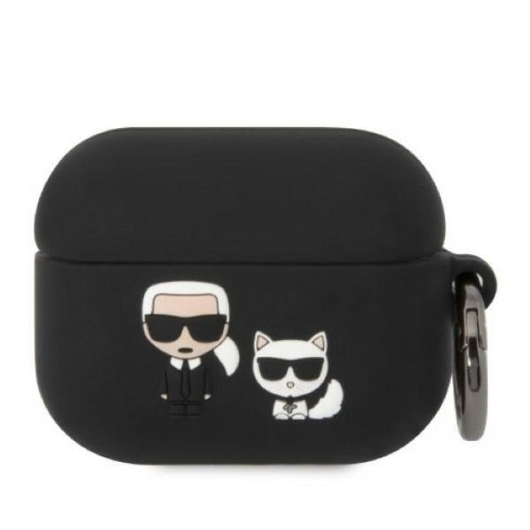 KARL LAGERFELD - Karl Lagerfeld Airpods Pro Skal Karl & Choupette - Svart