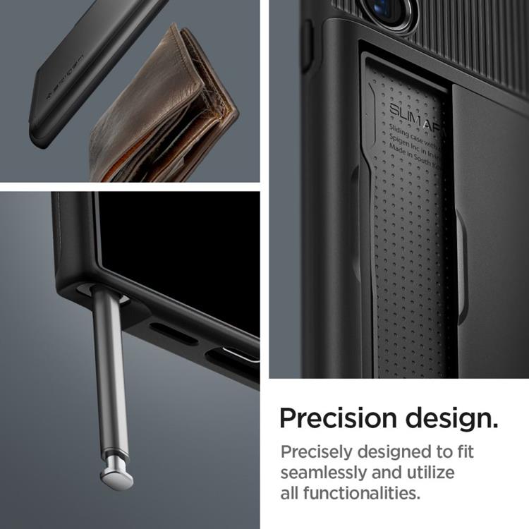 Köp Spigen Galaxy S24 Ultra Mobilskal Slim Armor CS - Svart på  TheMobileStore