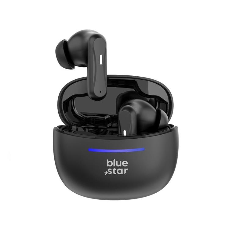Blue Star Trådlösa In-Ear Hörlurar TWS BK44 - Svart