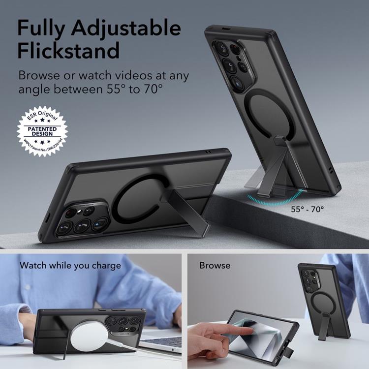 Köp ESR Galaxy S24 Ultra Mobilskal Magsafe Flickstand Boost Halolock på  TheMobileStore