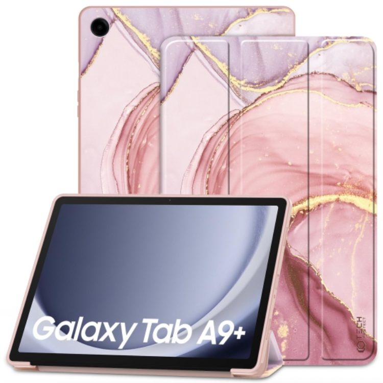 Köp Tech-Protect Galaxy Tab A9 Plus Fodral Smart - Marble på TheMobileStore