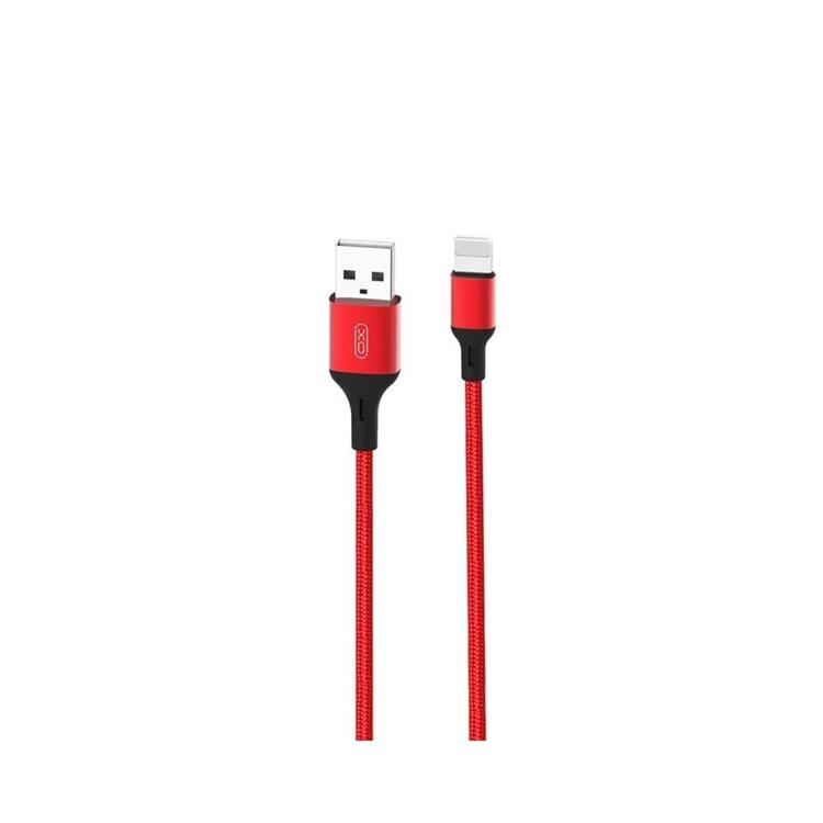 XO USB-A Till Lightning Kabel 1m 2.4A NB143 - Röd