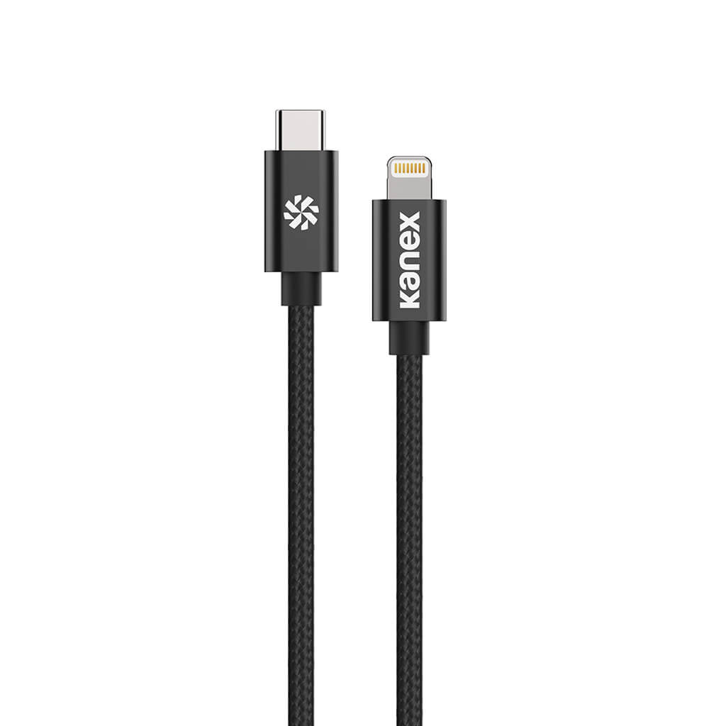 Kanex - Kanex Durabraid USB-C till Lightningkabel 1m - Matt svart