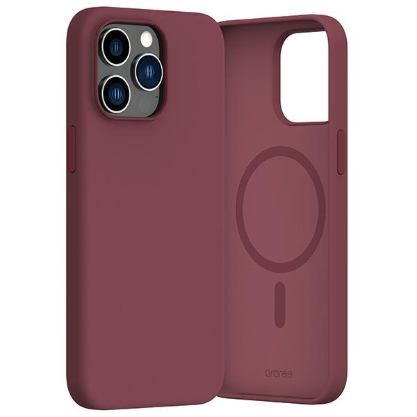 Araree - Araree iPhone 15 Pro Max 6.7 Mobilskal MagSafe Typoskin M - Djupröd