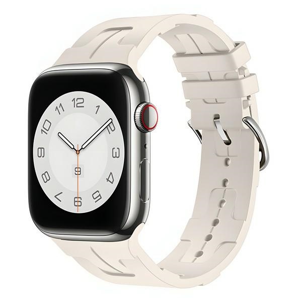 Beline - Beline Apple Watch 4/5/6/7/SE (38/40/41mm) Armband Silikon - Beige