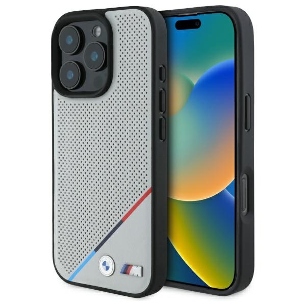 BMW - BMW iPhone 16 Pro Max Mobilskal MagSafe MagSafe Tricolor Line - Svart
