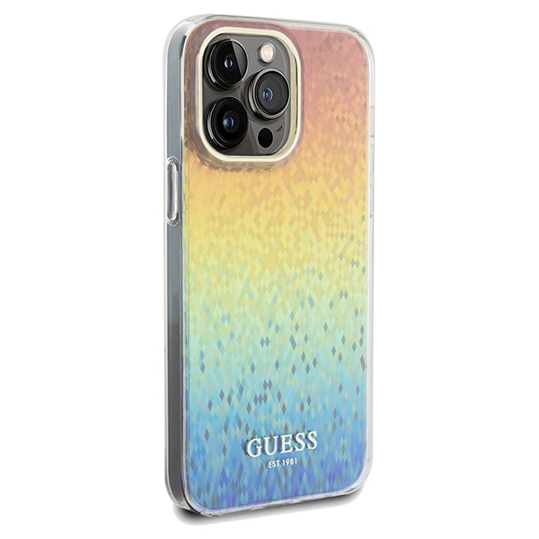 Guess - Guess iPhone 13 Pro/13 Mobilskal MagSafe Faceted Mirror - Silver