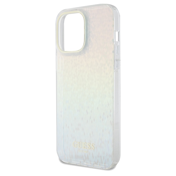 Guess - Guess iPhone 13 Pro/13 Mobilskal MagSafe Faceted Mirror - Silver