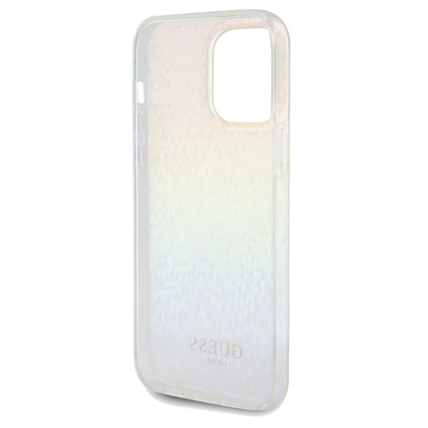 Guess - Guess iPhone 13 Pro/13 Mobilskal MagSafe Faceted Mirror - Silver