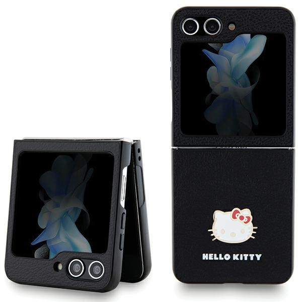 Hello Kitty - Hello Kitty Galaxy Z Flip 5 Skal MagSafe Kitty Head Svart