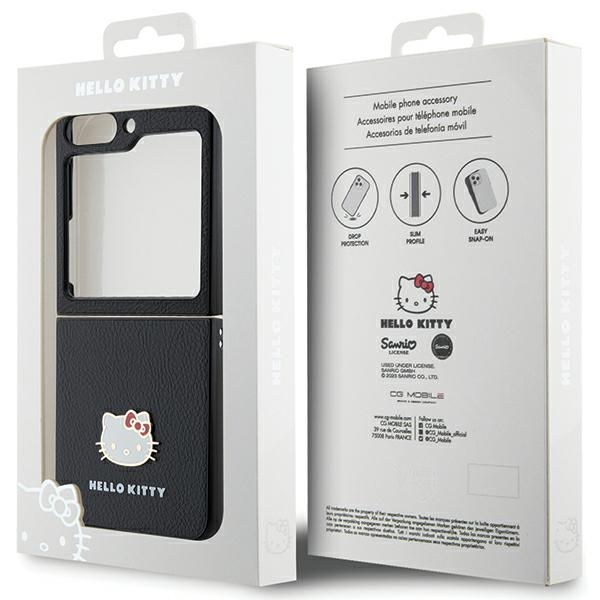 Hello Kitty - Hello Kitty Galaxy Z Flip 5 Skal MagSafe Kitty Head Svart