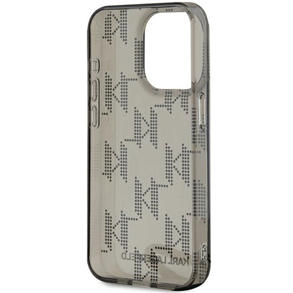KARL LAGERFELD - Karl Lagerfeld iPhone 15 Pro Skal MagSafe IML Mono KL Pattern & Cord