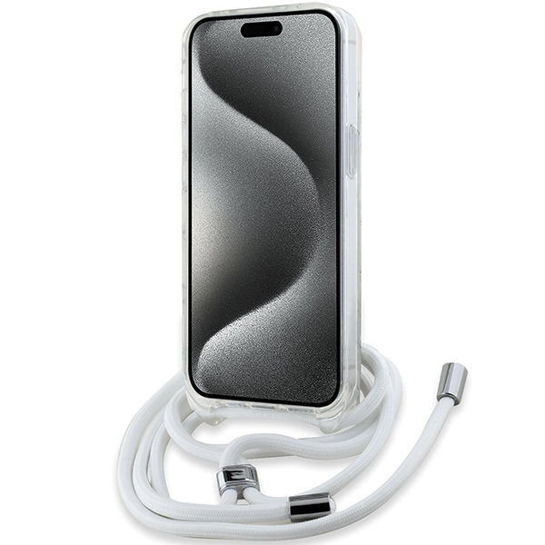 KARL LAGERFELD - Karl Lagerfeld iPhone 13/14/15 Mobilskal MagSafe IML Choupette Cord