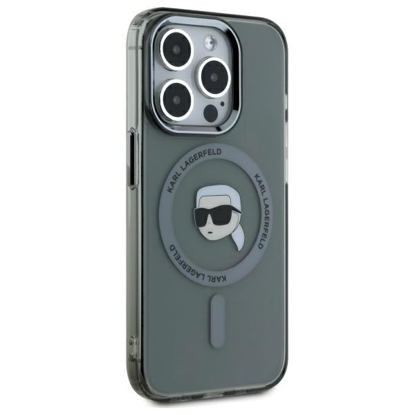 KARL LAGERFELD - Karl Lagerfeld iPhone 15 Pro Max Mobilskal MagSafe IML Karl Head