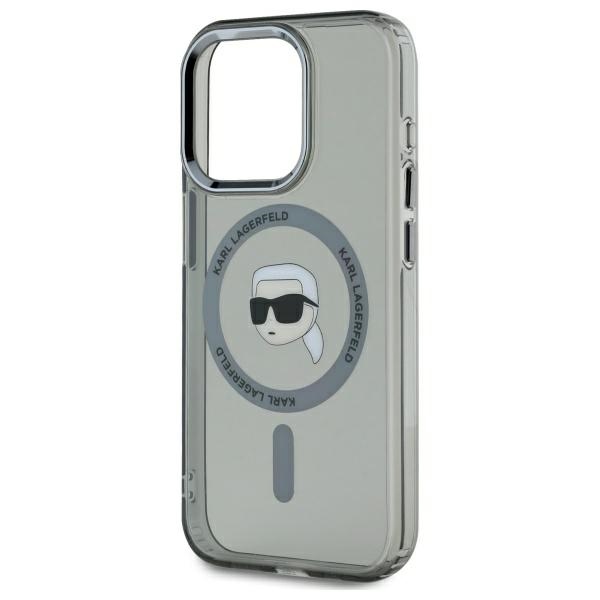 KARL LAGERFELD - Karl Lagerfeld iPhone 15 Pro Max Mobilskal MagSafe IML Karl Head