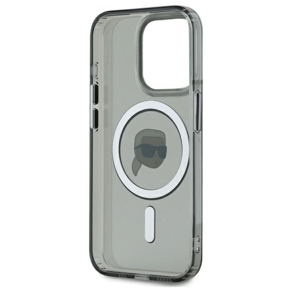 KARL LAGERFELD - Karl Lagerfeld iPhone 15 Pro Max Mobilskal MagSafe IML Karl Head