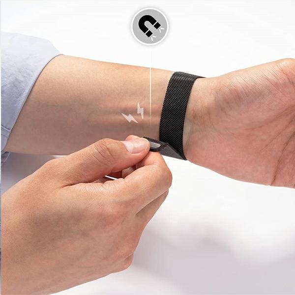Mercury - Mercury Apple Watch 4/5/67/SE (42/44/45 mm) Armband Mesh - Svart