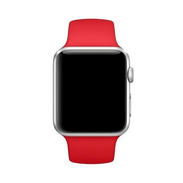 Mercury - Mercury Apple Watch 4/5/67/SE (42/44/45 mm) Armband Silikon - Röd