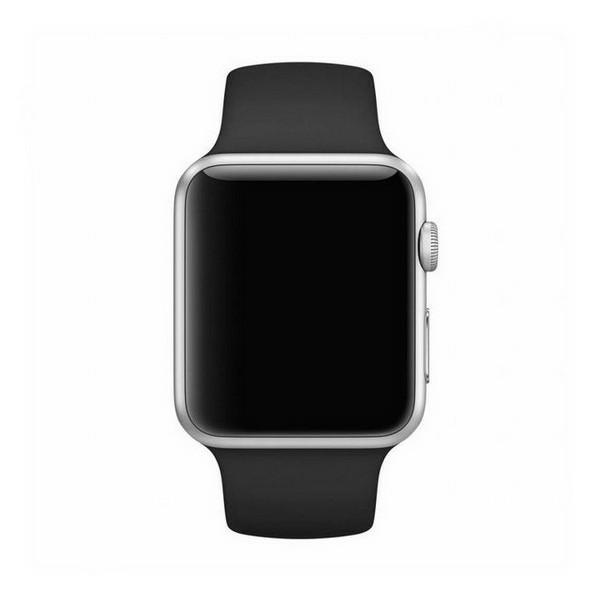 Mercury - Mercury Apple Watch 4/5/67/SE (42/44/45 mm) Armband Silikon - Svart