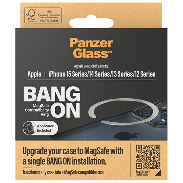 PanzerGlass - PanzerGlass Bang ON MagSafe Ring för iPhone 12/13/14/15 (1189) – Svart