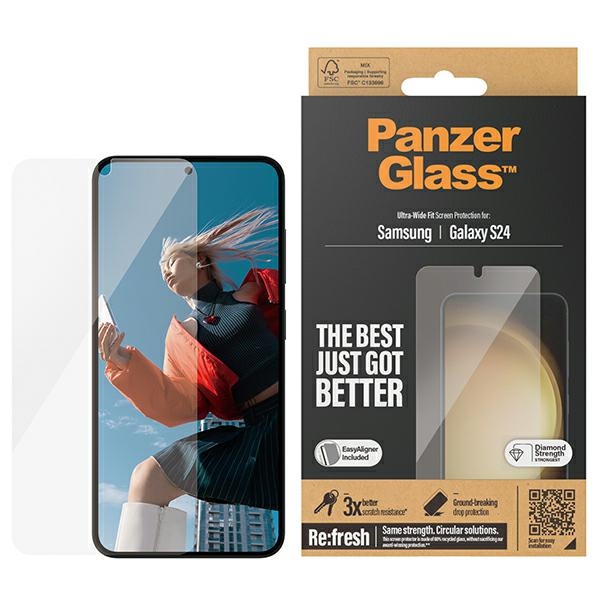 PanzerGlass - PanzerGlass Galaxy S24 Härdat Glas Skärmskydd Ultra-Wide Fit