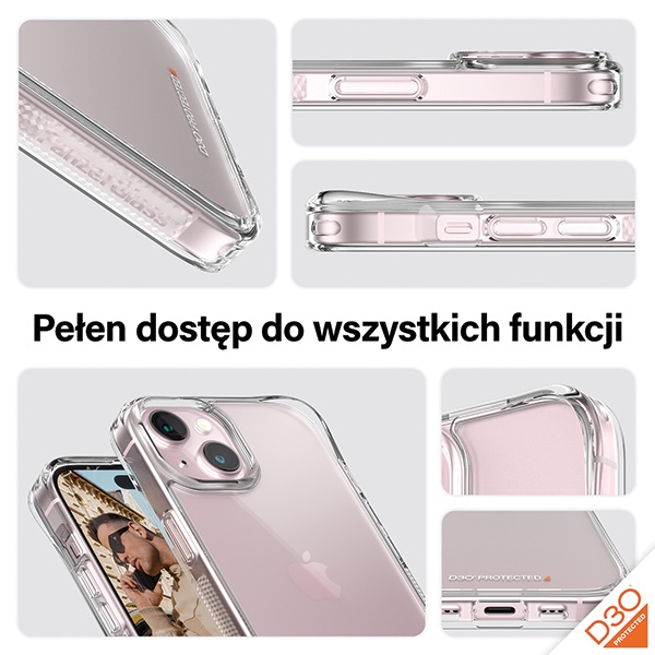 PanzerGlass - PanzerGlass iPhone 15 Plus Mobilskal MagSafe + Skärmskydd UWF+ Lens