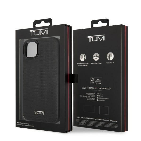 Tumi - Tumi iPhone 14/15/13 Mobilskal MagSafe Leather Balistic Pattern