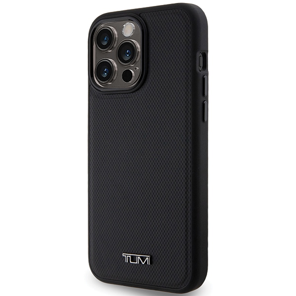 Tumi - Tumi iPhone 15 Pro Max Mobilskal MagSafe Leather Ballistic Pattern