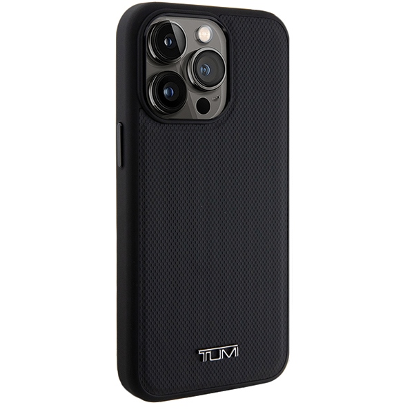 Tumi - Tumi iPhone 15 Pro Max Mobilskal MagSafe Leather Ballistic Pattern