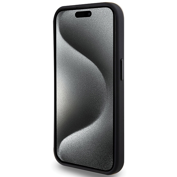 Tumi - Tumi iPhone 15 Pro Mobilskal MagSafe Leather Ballistic Pattern - Svart
