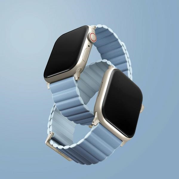 UNIQ - UNIQ Apple Watch (38/40/41 mm) Armband Revix - Vit/Blå