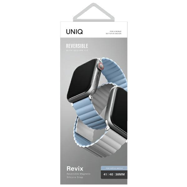UNIQ - UNIQ Apple Watch (38/40/41mm) Armband Revix - Vit-Blå
