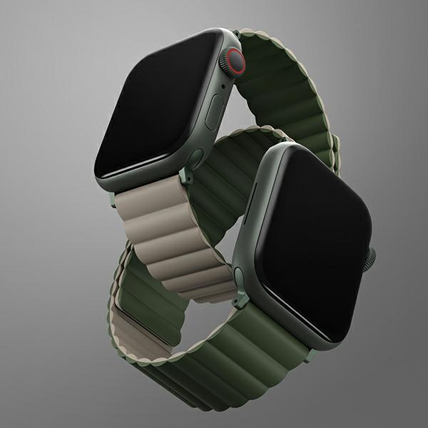 UNIQ - UNIQ Apple Watch (42/44/45/49mm) Armband Revix - Grön