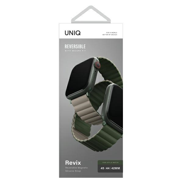 UNIQ - UNIQ Apple Watch (42/44/45/49mm) Armband Revix - Grön
