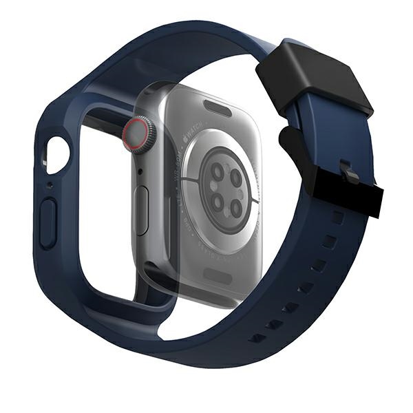 UNIQ - UNIQ Apple Watch 4/5/6/7/8/SE (44/45 mm) Armband + Skal Monos - Blå