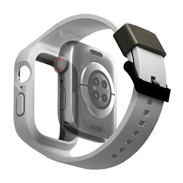 UNIQ - UNIQ Apple Watch 4/5/6/7/8/SE (44/45 mm) Armband + Skal Monos - Grå