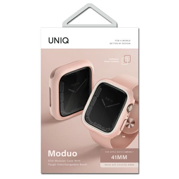 UNIQ - UNIQ Apple Watch 4/5/6/7/8/SE/SE2 (40/41mm) Skal Moduo - Vit