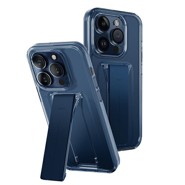 UNIQ - UNIQ iPhone 15 Pro Max Mobilskal Heldro Mount Stand - Mörkblå