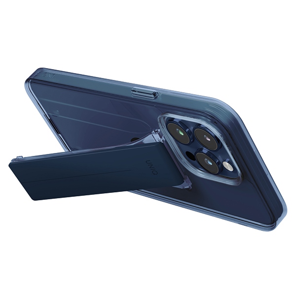 UNIQ - UNIQ iPhone 15 Pro Max Mobilskal Heldro Mount Stand - Mörkblå
