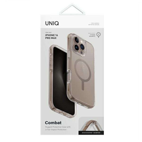 UNIQ - UNIQ iPhone 16 Pro Max Mobilskal MagSafe Combat - Guld/taupe guld
