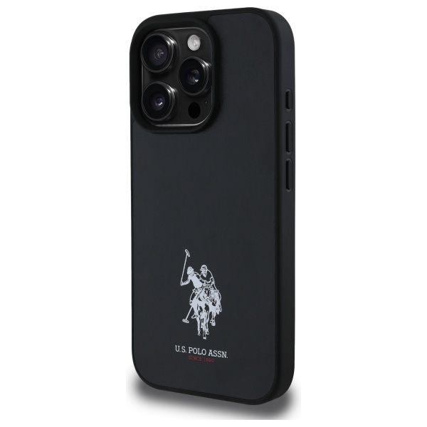 U.S. Polo Assn. - US Polo iPhone 15 Pro Max Mobilskal Leather Embroidered