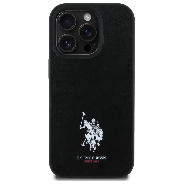 U.S. Polo Assn. - US Polo iPhone 15 Pro Max Mobilskal Leather Embroidered