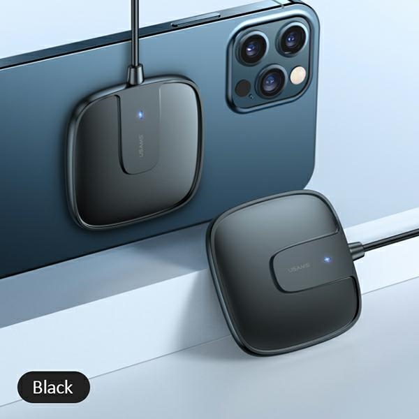 USAMS - USAMS Induktionsladdare US-CD159 Magnetisk W1 15W iPhone 12 - Svart