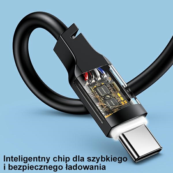 USAMS - USAMS SJ567 Lithe Series USB-C/USB-C Kabel 100W 1,2 m (US-SJ567) – Grön