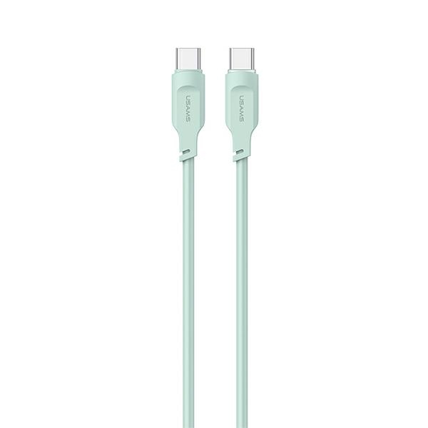USAMS - USAMS SJ567 Lithe Series USB-C/USB-C Kabel 100W 1,2 m (US-SJ567) – Grön
