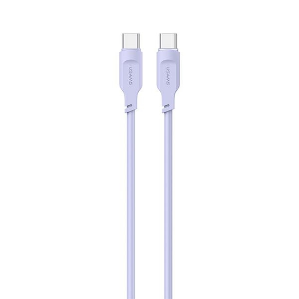 USAMS - USAMS SJ567 Lithe Series USB-C/USB-C Kabel 100W 1,2 m (US-SJ567) – Lila