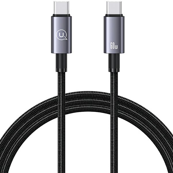 USAMS - USAMS SJ661 USB-C/USB-C Kabel 60W 1,2 m (US-SJ661) – Stål