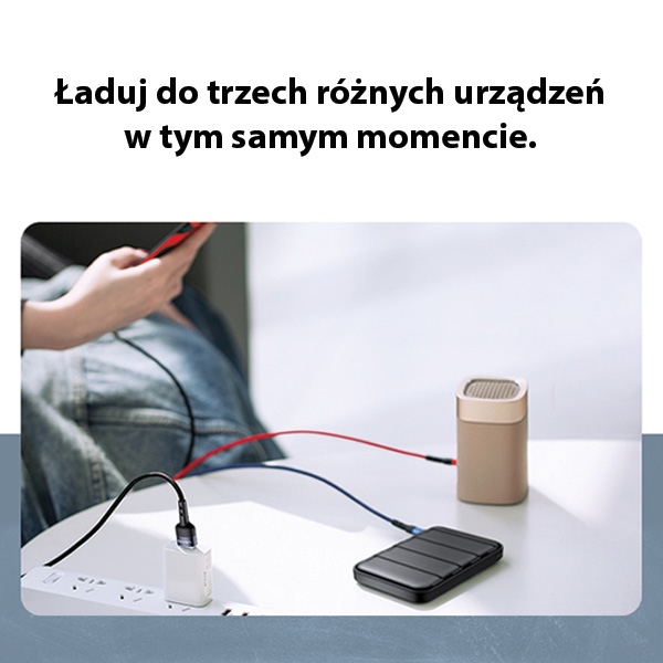 USAMS - USAMS U26 Kabel flätad 3-i-1 0,35 m 2A SJ410USB01 (US-SJ410) – Svart