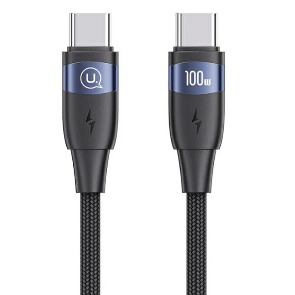 USAMS - USAMS U85 USB-C/USB-C Kabel 100W PD 1,2 m SJ632USB01 (US-SJ632) – Svart